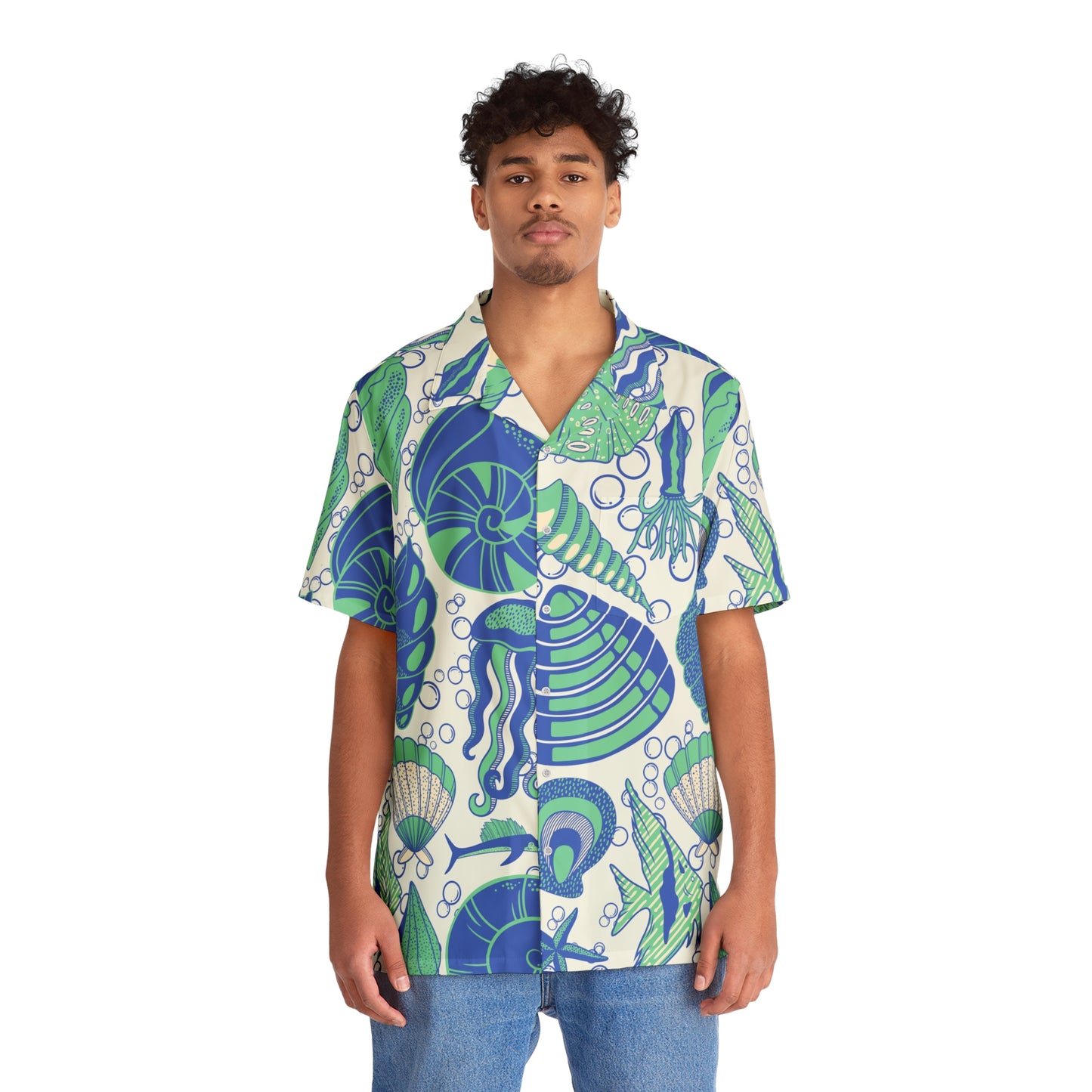 Bula Shirt Sealife (Cream) Print