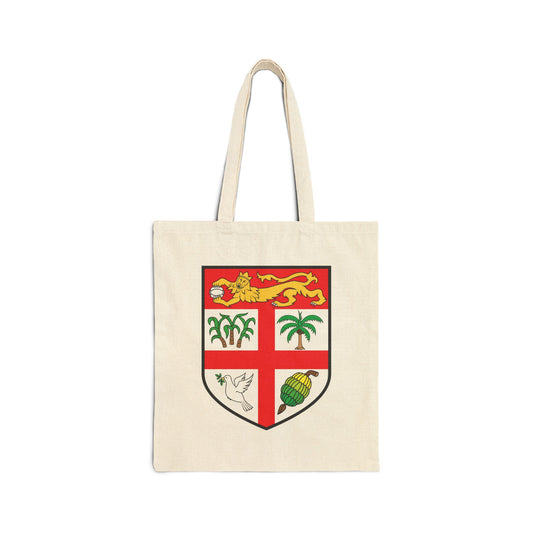 Bula Fiji Coat of Arms Cotton Canvas Tote Bag