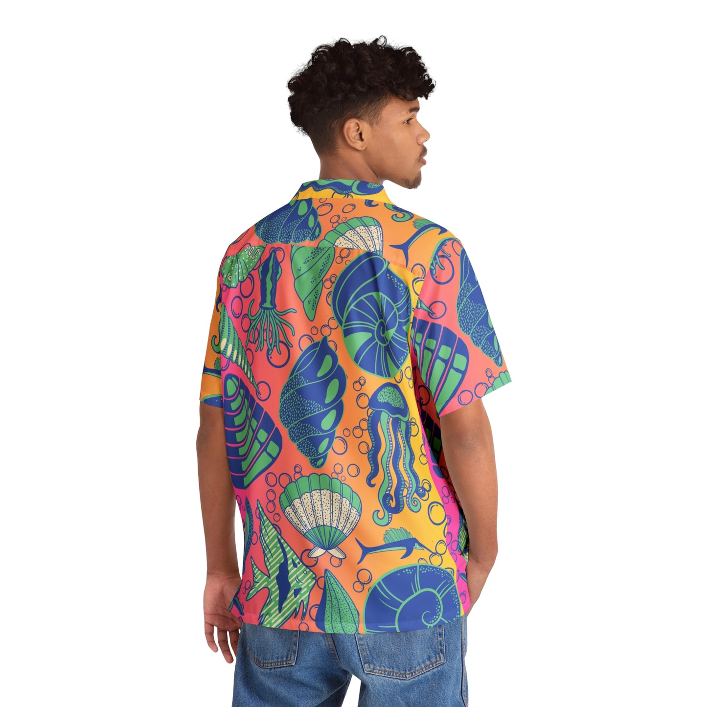 Bula Shirt Sealife (Peach) Print