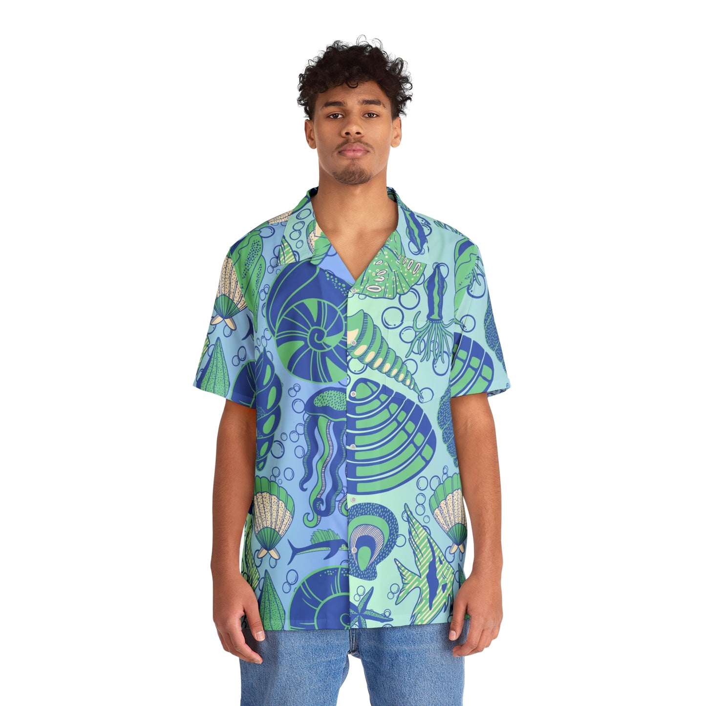 Bula Shirt Sealife (Aqua) Print