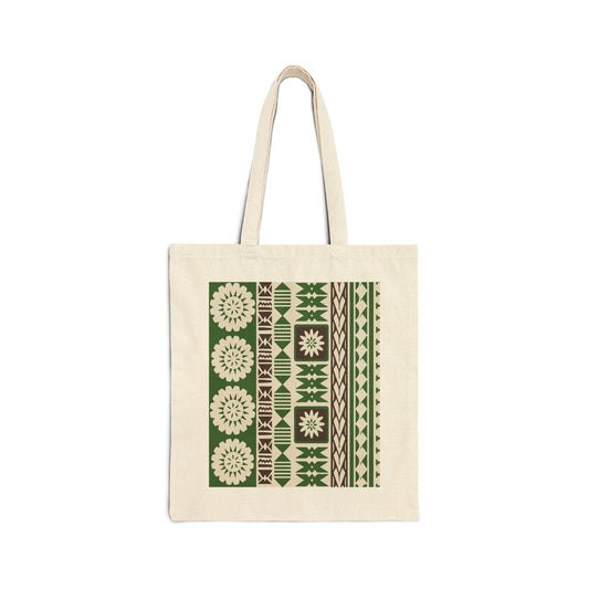 Bula Tapa Cotton Canvas Tote Bag